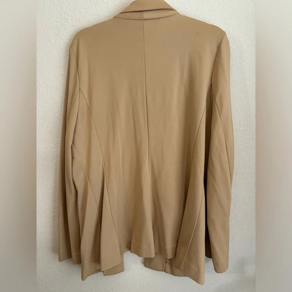 Vintage Badgely Mischka American Glamour Camel Blazer Style Cardigan - Picture 7 of 8